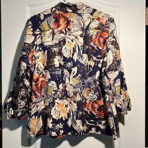 Coldwater Creek jacket with 3/4 length sleeves, multi color